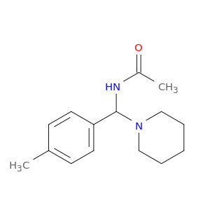 Acetamide, N-[(4-methylphenyl)-1-piperidinylmethyl]-