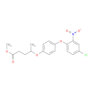 Pentanoic acid, 4-[4-(4-chloro-2-nitrophenoxy)phenoxy]-, methyl ester