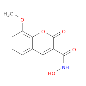 2H-1-Benzopyran-3-carboxamide, N-hydroxy-8-methoxy-2-oxo-