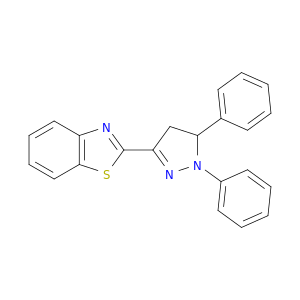 Benzothiazole, 2-(4,5-dihydro-1,5-diphenyl-1H-pyrazol-3-yl)-