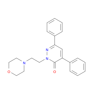 3(2H)-Pyridazinone,2-[2-(4-morpholinyl)ethyl]-4,6-diphenyl-