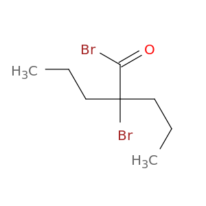 Pentanoyl bromide, 2-bromo-2-propyl-