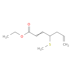 2,6-Heptadienoic acid, 4-(methylthio)-, ethyl ester