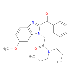 1H-Benzimidazole-1-acetamide, 2-benzoyl-6-methoxy-N,N-dipropyl-