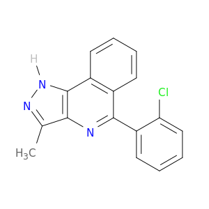 1H-Pyrazolo[4,3-c]isoquinoline, 5-(2-chlorophenyl)-3-methyl-