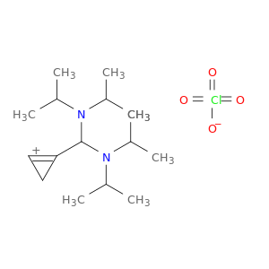 Cyclopropenylium, bis[bis(1-methylethyl)amino]methyl-, perchlorate