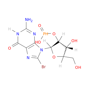 2-Guanylic acid, 8-bromo-