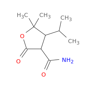 5,5-dimethyl-2-oxo-4-(propan-2-yl)tetrahydrofuran-3-carboxamide