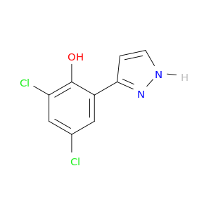 Phenol,2,4-dichloro-6-(1H-pyrazol-3-yl)-