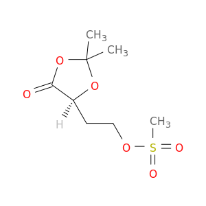 1,3-Dioxolan-4-one, 2,2-dimethyl-5-[2-[(methylsulfonyl)oxy]ethyl]-, (5S)-