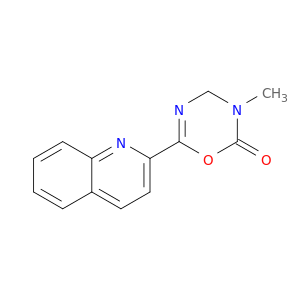 2H-1,3,5-Oxadiazin-2-one, 3,4-dihydro-3-methyl-6-(2-quinolinyl)-