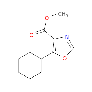 4-Oxazolecarboxylic acid, 5-cyclohexyl-, methyl ester