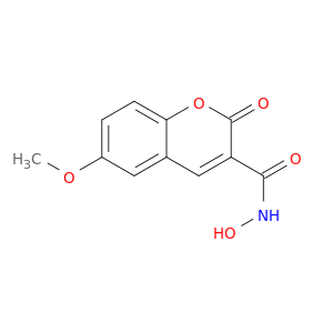 2H-1-Benzopyran-3-carboxamide, N-hydroxy-6-methoxy-2-oxo-