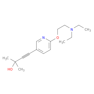 3-Butyn-2-ol, 4-[6-[2-(diethylamino)ethoxy]-3-pyridinyl]-2-methyl-