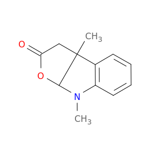 2H-Furo[2,3-b]indol-2-one, 3,3a,8,8a-tetrahydro-3a,8-dimethyl-