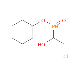 Phosphinic acid, (2-chloro-1-hydroxyethyl)-, cyclohexyl ester