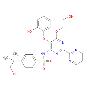 4-(2-羟基-1,1-二甲基乙基)-N-[6-(2-羟基乙氧基)-5-(2-羟基苯氧基)[2,2'-BiPyrimidin]-4-基]苯磺胺酰胺