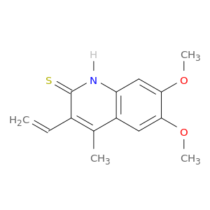 2(1H)-Quinolinethione, 3-ethenyl-6,7-dimethoxy-4-methyl-