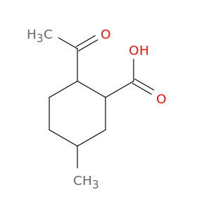 Cyclohexanecarboxylic acid, 2-acetyl-5-methyl-