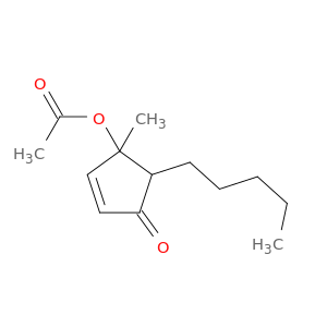 2-Cyclopenten-1-one, 4-(acetyloxy)-4-methyl-5-pentyl-