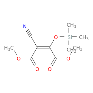 2-Butenedioic acid, 2-cyano-3-[(trimethylsilyl)oxy]-, dimethyl ester, (E)-