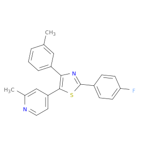 2-(4-FLUOROPHENYL)-4-(3-METHYLPHENYL)-5-(2-METHYL-4-PYRIDYL)-1,3-THIAZOLE