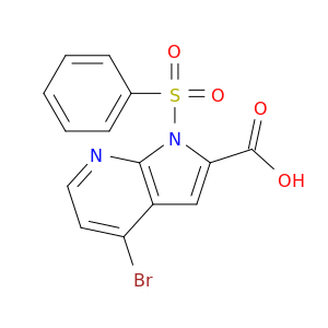 4-溴-1-(苯磺酰基)-1H-吡咯烷[2,3-B]吡啶-2-羧酸