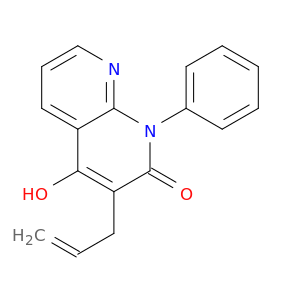 1,8-Naphthyridin-2(1H)-one, 4-hydroxy-1-phenyl-3-(2-propenyl)-