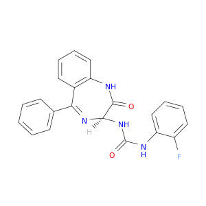 N-[(3S)-2,3-二氢-2-氧代-5-苯基-1H-1,4-苯并二氮杂-3-基]-N'-(2-氟苯基)脲