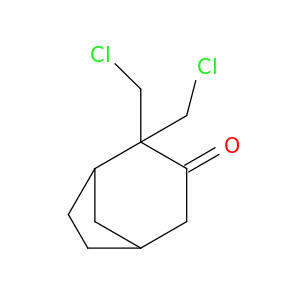 Bicyclo[3.2.1]octan-3-one, 2,2-bis(chloromethyl)-