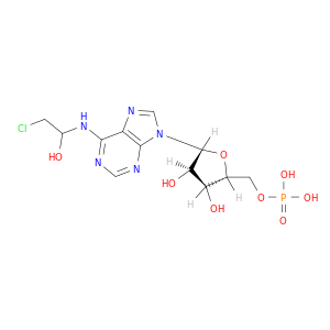 5'-Adenylic acid, N-(2-chloro-1-hydroxyethyl)-