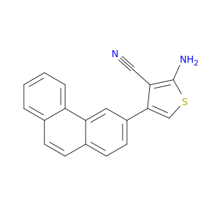 3-Thiophenecarbonitrile, 2-amino-4-(3-phenanthrenyl)-