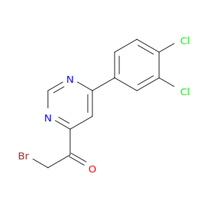 2-Bromo-1-(6-(3,4-dichlorophenyl)pyrimidin-4-yl)ethanone