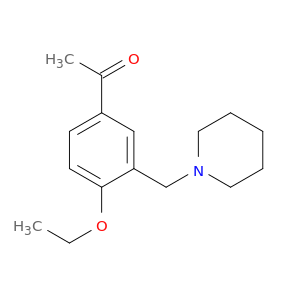 1-[4-Ethoxy-3-(piperidin-1-ylmethyl)phenyl]ethan-1-one