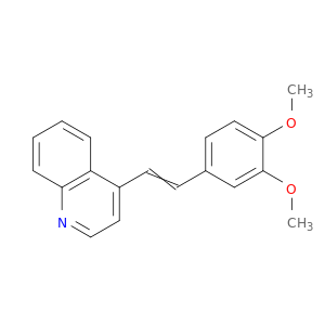 Quinoline,4-[2-(3,4-dimethoxyphenyl)ethenyl]-