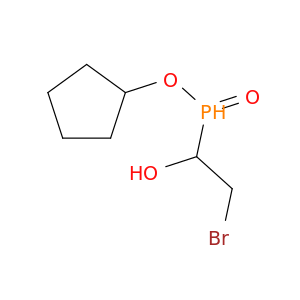 Phosphinic acid, (2-bromo-1-hydroxyethyl)-, cyclopentyl ester