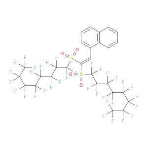Naphthalene, 1-[2,2-bis[(heptadecafluorooctyl)sulfonyl]ethenyl]-