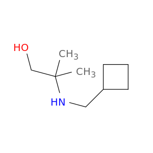 2-[(cyclobutylmethyl)amino]-2-methylpropan-1-ol