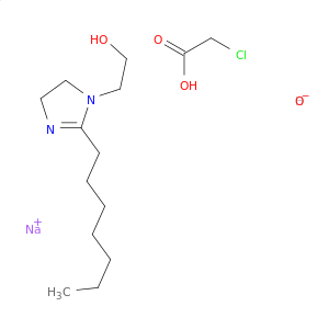 乙酸,2-氯,反应产物,具有2-Heptyl-4,5-二氢-1H-咪唑-1-乙醇和氢氧化钠
