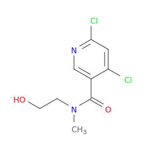3-Pyridinecarboxamide, 4,6-dichloro-N-(2-hydroxyethyl)-N-methyl-