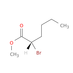 Hexanoic acid, 2-bromo-, methyl ester, (S)-