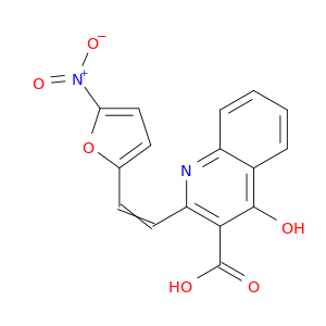 3-Quinolinecarboxylic acid, 4-hydroxy-2-[2-(5-nitro-2-furanyl)ethenyl]-