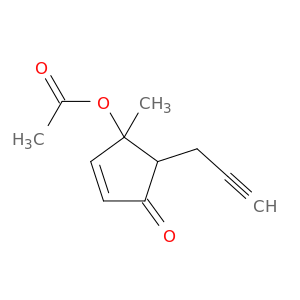 2-Cyclopenten-1-one, 4-(acetyloxy)-4-methyl-5-(2-propynyl)-