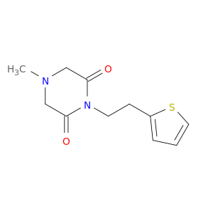 2,6-Piperazinedione, 4-methyl-1-[2-(2-thienyl)ethyl]-