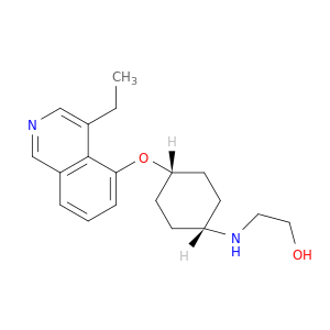 Ethanol, 2-[[cis-4-[(4-ethyl-5-isoquinolinyl)oxy]cyclohexyl]amino]-