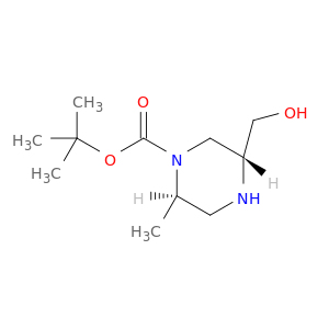 (2R,5R)-(羟甲基)-2-甲基哌嗪-1-羧酸叔丁酯