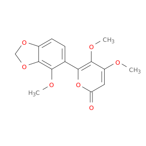2H-Pyran-2-one, 4,5-dimethoxy-6-(4-methoxy-1,3-benzodioxol-5-yl)-