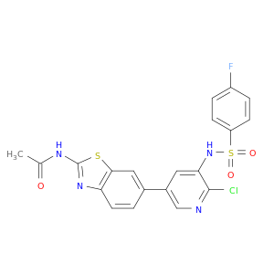 N-[6-[6-氯-5-[[(4-氟苯基)磺酰基]氨基]-3-吡啶基]-1,3-苯并噻唑-2-基]乙酰胺