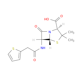 4-Thia-1-azabicyclo[3.2.0]heptane-2-carboxylicacid, 3,3-dimethyl-7-oxo-6-[(2-thienylacetyl)amino]-, (2S,5R,6R)- (9CI)