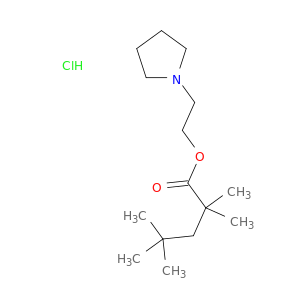 2-(pyrrolidin-1-yl)ethyl 2,2,4,4-tetramethylpentanoate hydrochloride(1:1)
